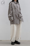 Aviva Jifei Xue cocoon wide-leg pants SS23-CWLP2-AWHT ancient white